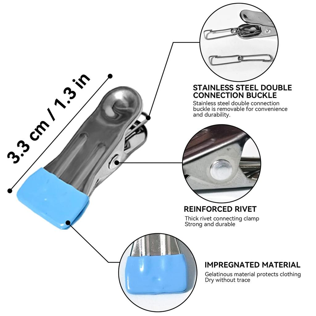 Сушильная стойка для одежды, нержавеющая сталь, вешалка для белья, прочный круглый поворотный ветрозащитный крючок, вешалка для нижнего белья, полотенце, бюстгальтеры, носки, нижнее белье