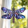 Yousheng Suncatcher Acrylic Stained Glass Effect Butterfly/Dragonfly/Fairy Ornament Window Hanging Decor Holiday Gift for Women Mom Grandma