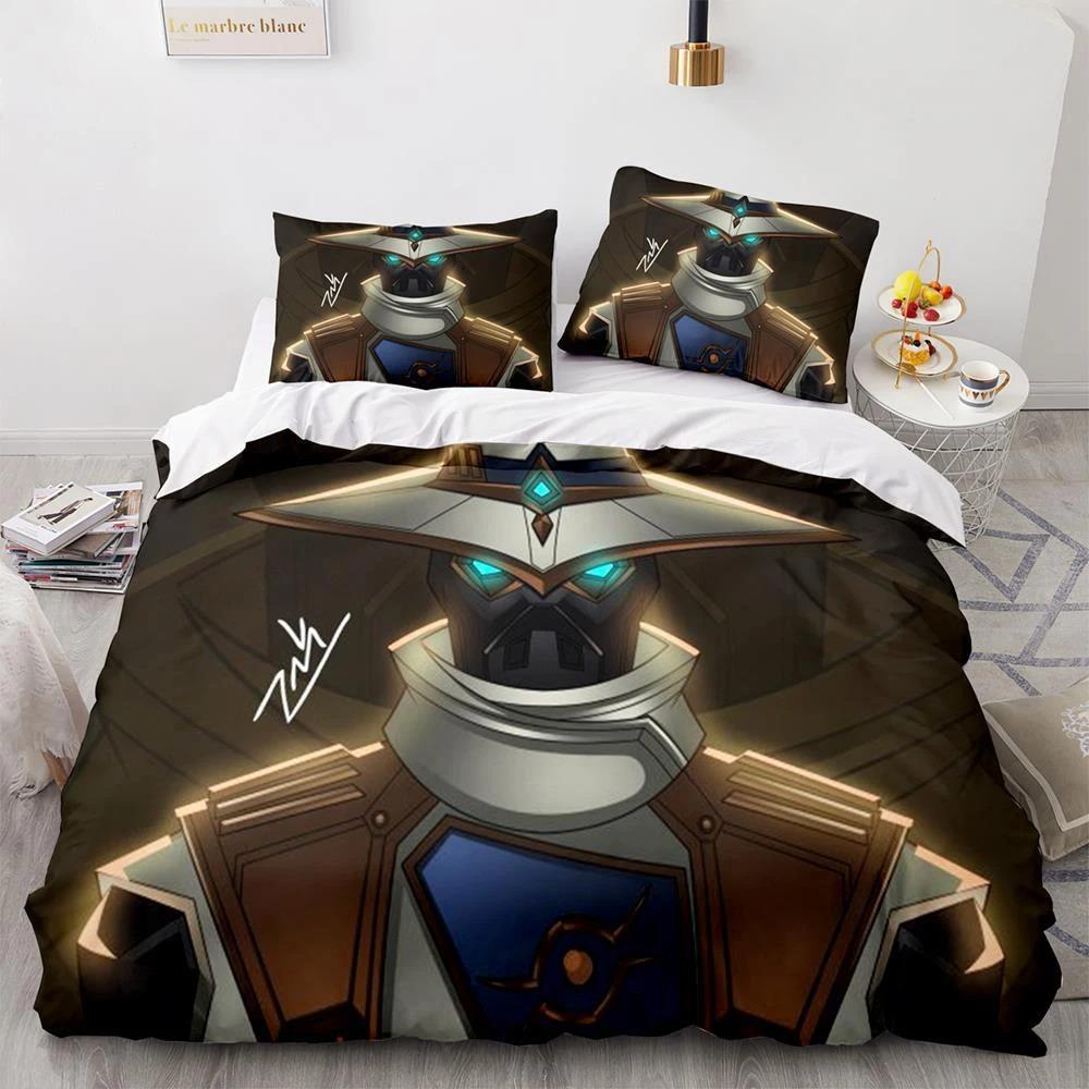 Fashion 3D Print Game Valorant Bedding Collection Boys Girls Twin Queen Size Duvet Cover Pillowcase Bed Kids Adult Fashion Home Textile