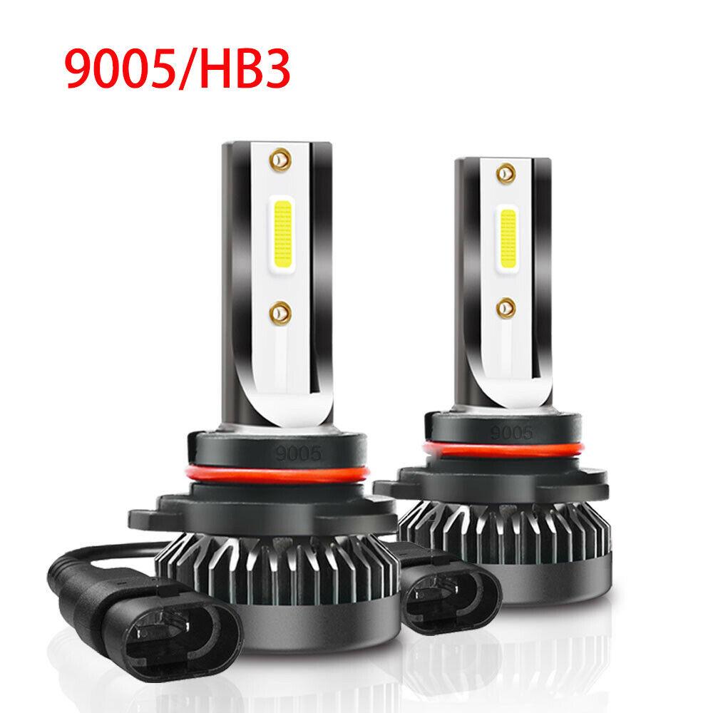 2шт белые 9005 HB3 светодиодные лампы дальнего и ближнего света 8000LM 6000K 80W фары