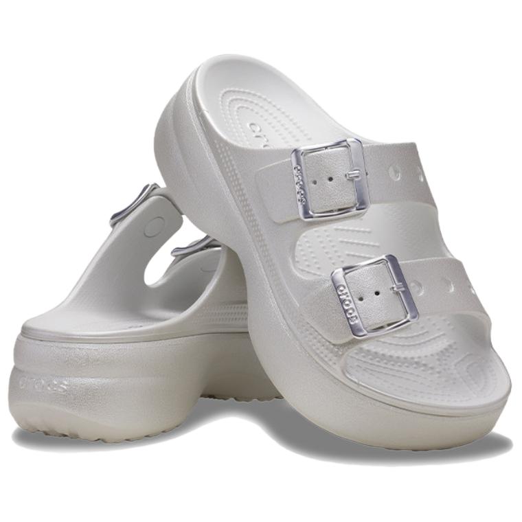 Crocs Шлепанцы Женские Серые Серебристые 215552-1OQ