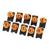 M5 Motorcycle Clip Nut Fairing Screw Spire Speed Fastener Clip Nut 10pcs (Gold)