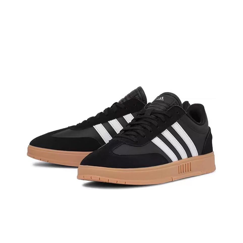 adidas Кроссовки Унисекс Gradas Black White Gum Основной черный Облачно-белый Серебристый металлик IE9045