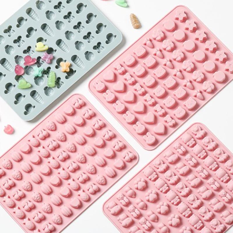 Миниатюрная форма для конфет Фрукты Животные Силиконовая форма для конфет Жевательная форма Сахарное искусство