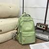 Школьная сумка1011 новая школьная сумка женская студентка однотонный рюкзак большой вместимости многослойный рюкзак для ученика средней школы старшей школы