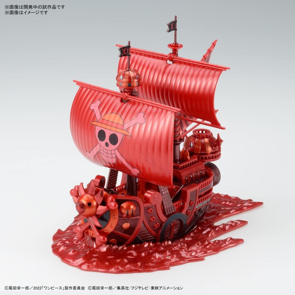 One Piece Grand Ship Collection Thousand Sunny [FILM RED] Выпуск юбилейной цветной версии. Пластиковая модель с цветовой кодировкой
