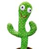 12.6in Cactus Toy Plush Wriggle Plant Singing Dancing Mimicking Electric Cactus Voice Recorder