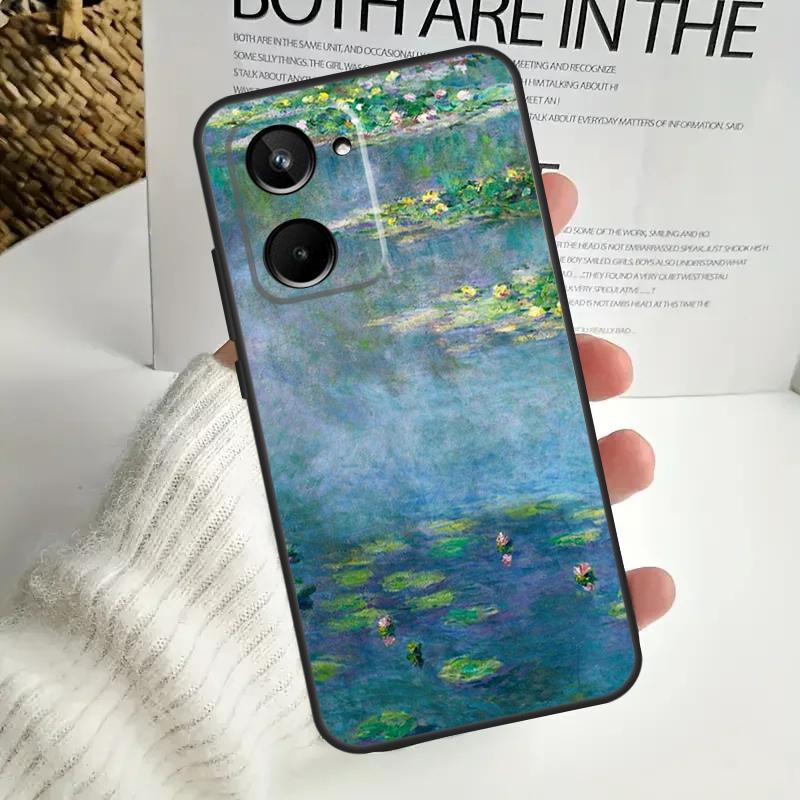 Чехол с рисунком Клода Моне для Realme C67 C55 C53 C51 C35 C33 C31 C30 C25s C21Y GT Neo 5 GT5 9 10 11 12 Pro Plus