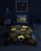 Fluorescent cotton bedding 160x200cm BALLS MIX