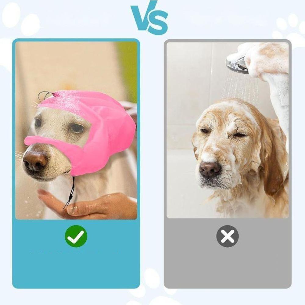 Water Proof Dog Shower Cap Soft Elastic Waterproof Ear Cover Dog Shower Time