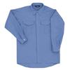 Midori Anzen Workwear Long Sleeve Cotton Light Size GS2373 Shirt, Unisex, Sweat-Absorbent, Blue, L,