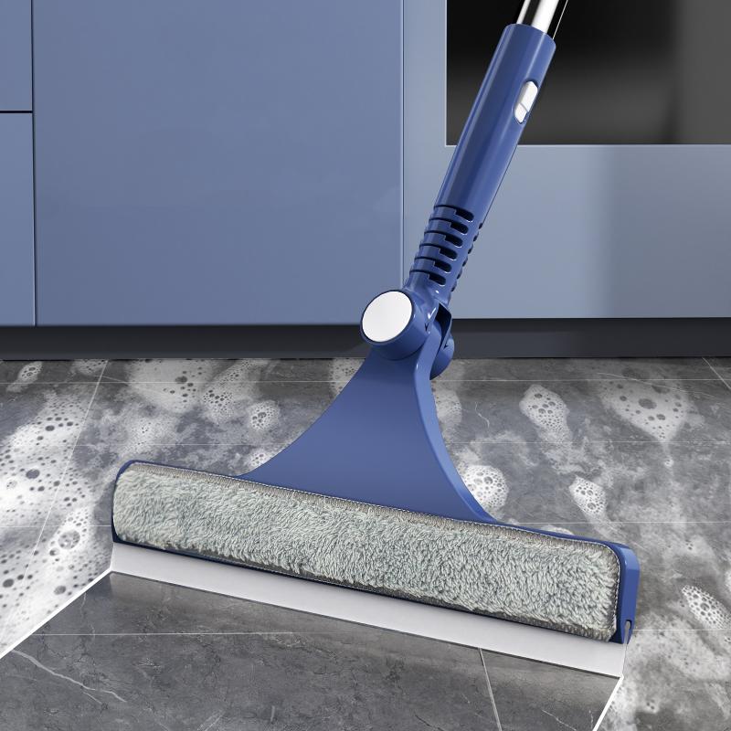 2 In 1 Window Mesh Screen Brush Window Cleaner Magic Broom Wiper Telescopic Long Handle Window Mop Squeegee Wiper Cleaning Tool