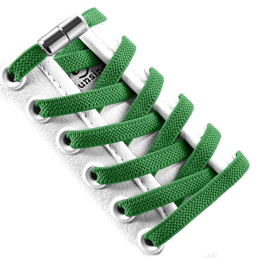 Эластичные шнурки для обуви без завязок с замком, без завязок, один размер подходит для всех детей и взрослых, спортивные плоские шнурки