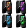 Wolf Boxing Shorts Pants 3D Print Fighting Training Unisex Men Women Quick Dry Fitness Gym Sport Workout Casual Streetwear