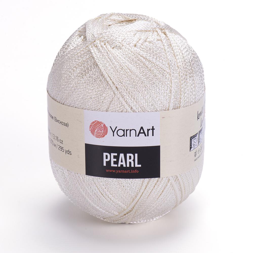 Пряжа для ручного вязания YarnArt Pearl — 4 клубка вискозы — Шарф — Шапка — Свитер — Футболка — Носки — Перчатки — 270 метров(90гр) - Тонкий - Мягкий - Сделай сам