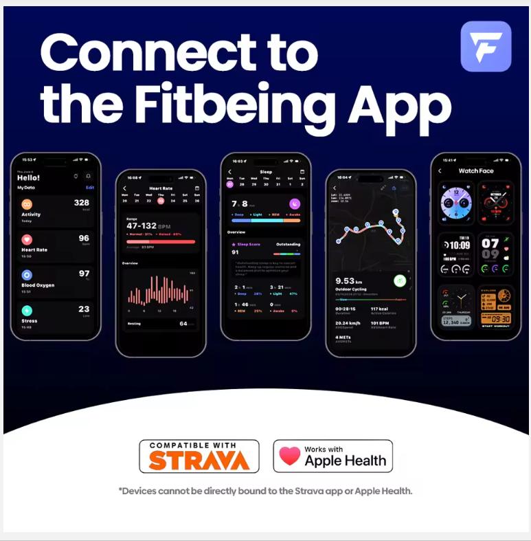 New Zeblaze Beyond 3 Plus GPS Smart Watch 1.78'' AMOLED Display Built-in Amazon Alexa Make/Receive Phone Calls 3ATM Smartwatch