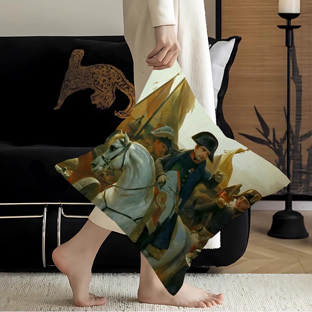 Napoleon Bonaparte Office Cushion Pillowcase Car Cushion Cover45X45Cm Lumbar Pillowcase Sofa Pillowcover