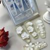 3D прозрачная силиконовая форма для ногтей DIY украшения для нейл-арта Шаблоны для маникюра Цветок Фаленопсиса Для ногтей Ювелирные изделия Поделки