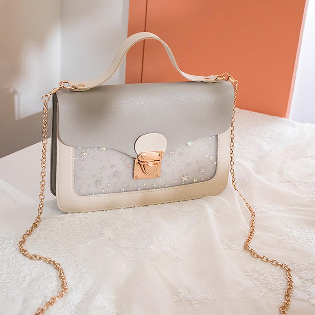 Модная женская сумка на плечо, небольшой рюкзак с блестками, сумка-мессенджер для мобильного телефона