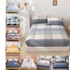 Fitted Sheet Mattress Cover with All-around Elastic Rubber Band Non Slip Dustproof Bed Sheet(Without Pillowcase)