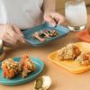 1 набор вертелов, легко моется, многоразовая 6-дюймовая тарелка для фруктов в японском стиле с подставкой для хранения, для ежедневного использования