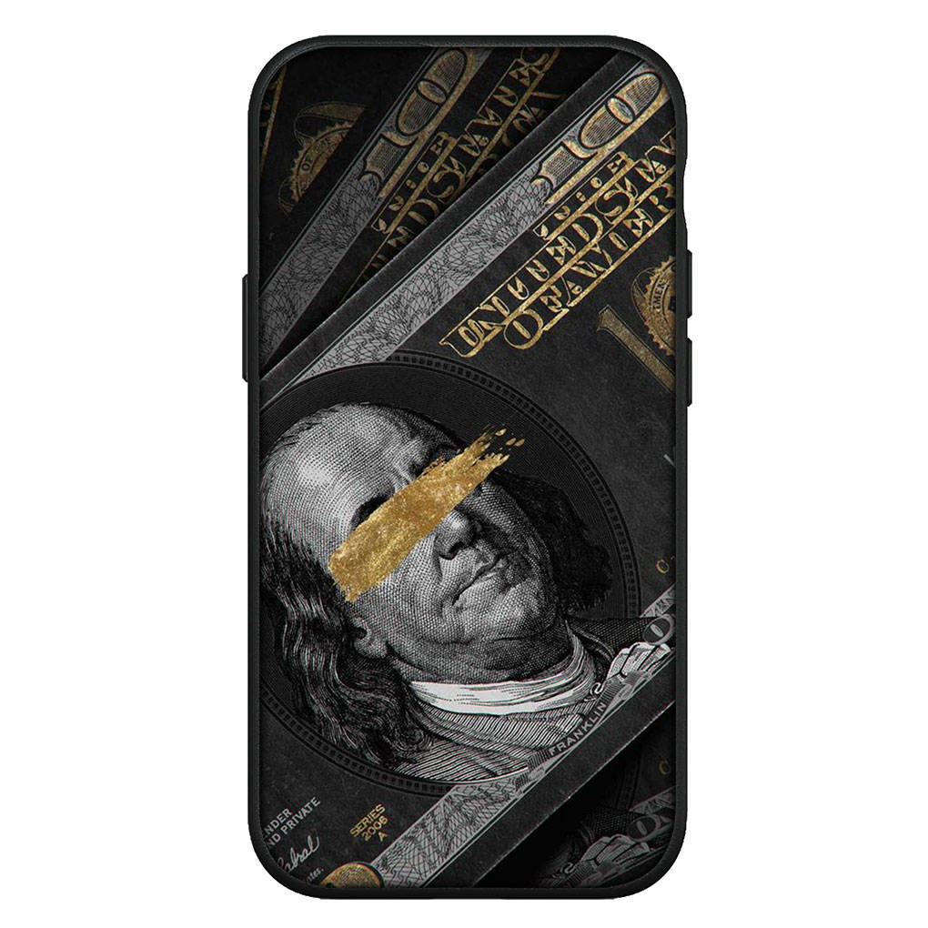For Samsung Galaxy S24 S23 iPhone 16 15 14 Xiaomi Redmi Note 13 12 11 10 8 Plus 9 Pro Max X XR 14C Phone Case Money 100 Dollars Art OPPO Huawei Cover