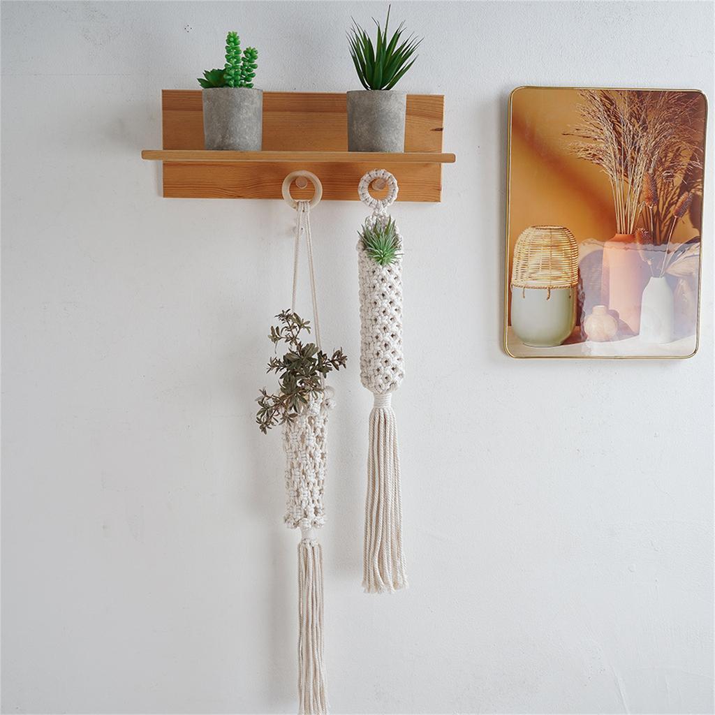 Подвесной воздушный держатель для растений в стиле макраме, настенный держатель для растений в виде ананаса, корзина для цветов ручной работы в стиле бохо, дисплей для балкона