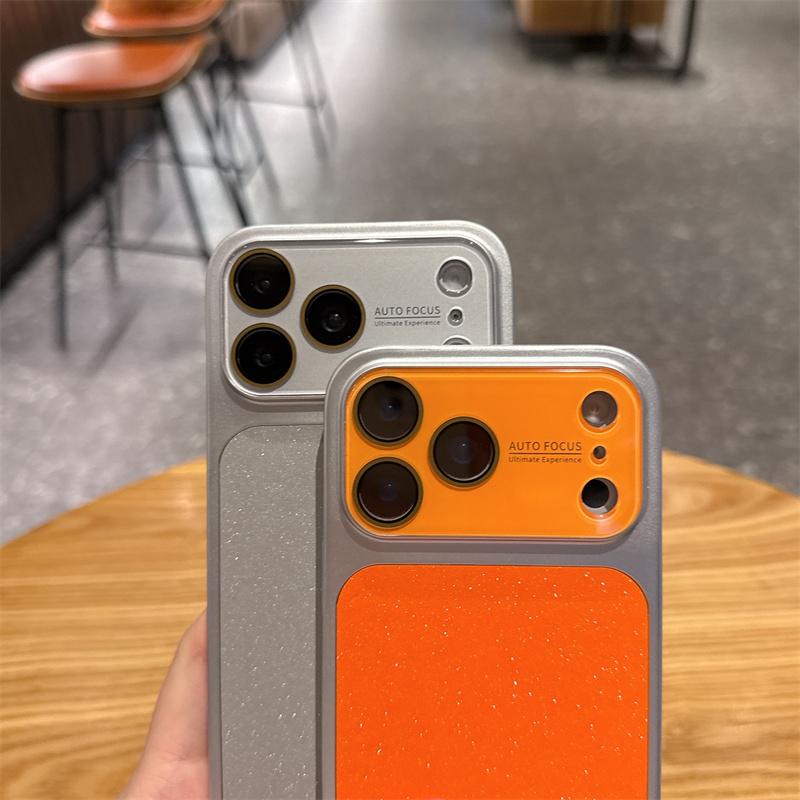 INS Роскошный Модный Чехол для Телефона с Блестками и Стразами для Apple iPhone 17 16 15 14 13 Pro Max ПК Большое Окно Защита Камеры