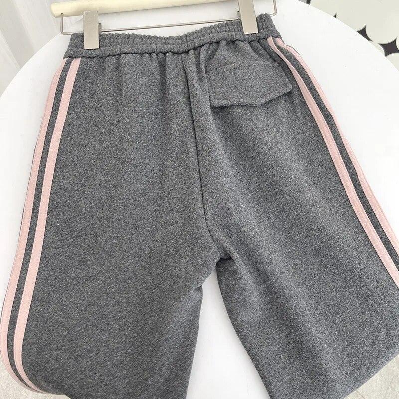 Women Black Gothic Flare Pants Baggy Y2k Sweatpants Harajuku Streetwear Aesthetic Lace-up Pants Vintage Trousers 2000s Clothes