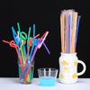 ZISIZ Цветные Очень Длинные Одноразовые Трубочки