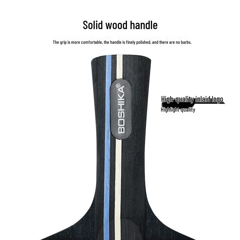 Набор для настольного тенниса Boshi Ka: Высокоэластичные ракетки с горизонтальной рукояткой - Включает 2 ракетки и 3 мяча для тренировок начинающих