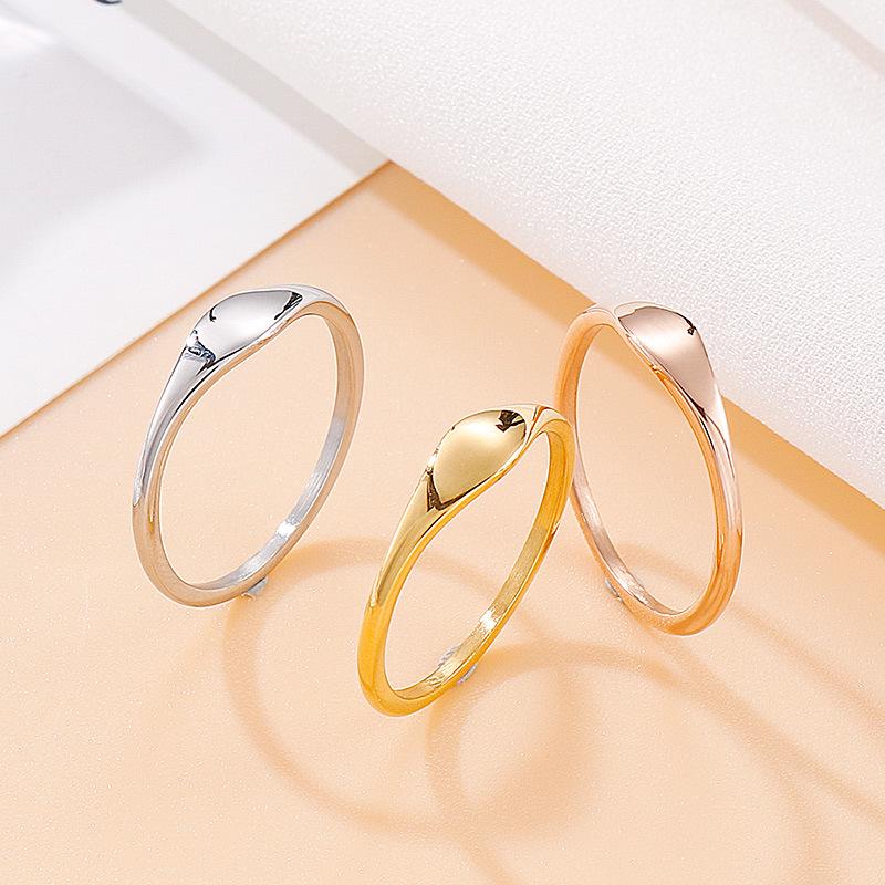 Kalen Jewelry Кольцо на мизинец и ожерелье в стиле ретро из титановой стали для пар