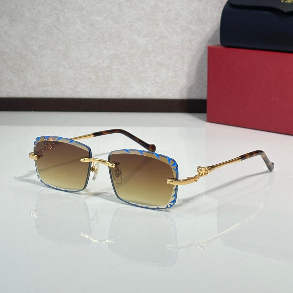 CT02507J Безрамные солнцезащитные очки с леопардовым принтом для унисекс - Модные, Универсальные, Фотохромные для вечеринок и отпусков