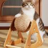 Игрушка-когтеточка для кошек, износостойкая ДВП, пеньковая веревка, когтеточка, игрушки для стачивания когтей, аксессуар для мебели для домашних животных