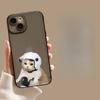 Забавный Рабочий Кот черный Прозрачный Чехол для Телефона Для iPhone 17 16 15 11 12 14 13 Pro Max Mini X XR 7 8 Plus SE4 17E Милые Чехлы Fundas