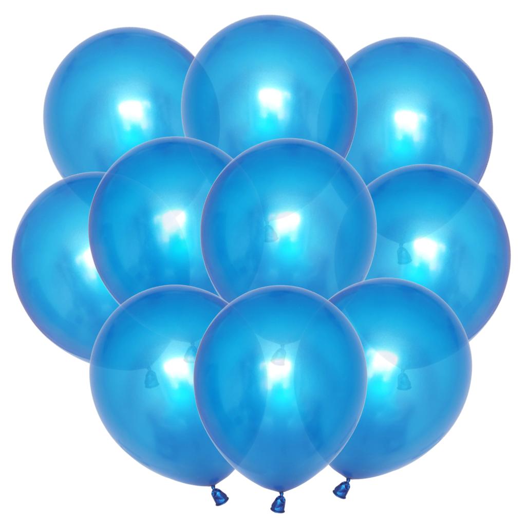 10PCS Gold Silver Metal Latex Confetti Balloons Baby Shower Wedding New Year Birthday Party Decorations Matte