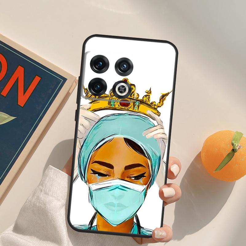 Мультяшный чехол с изображением врача, медсестры и лекарств для OnePlus 12R 13R 13T 10R 15 13 12 11 10T 8T Nord CE 4 3 2 Lite N20 N30 Nord 5