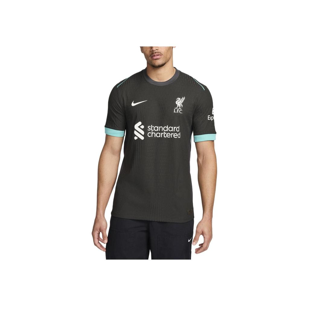 Nike Ливерпуль Dri-FIT ADV SS24 ФК. Футболка мужская с коротким рукавом с логотипом серии Fashion Logo Away, черная FN8761-322