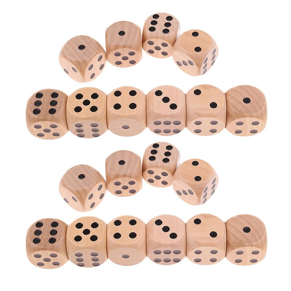 Playing Games Puzzle Game Board Games Game Toys Wooden Dice 6 Sided Dice D6 Dice Square Point Dice