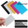50 Pcs/Set New Aluminum Business Visit Smooth Name Cards Business Card Blank Metal Carte