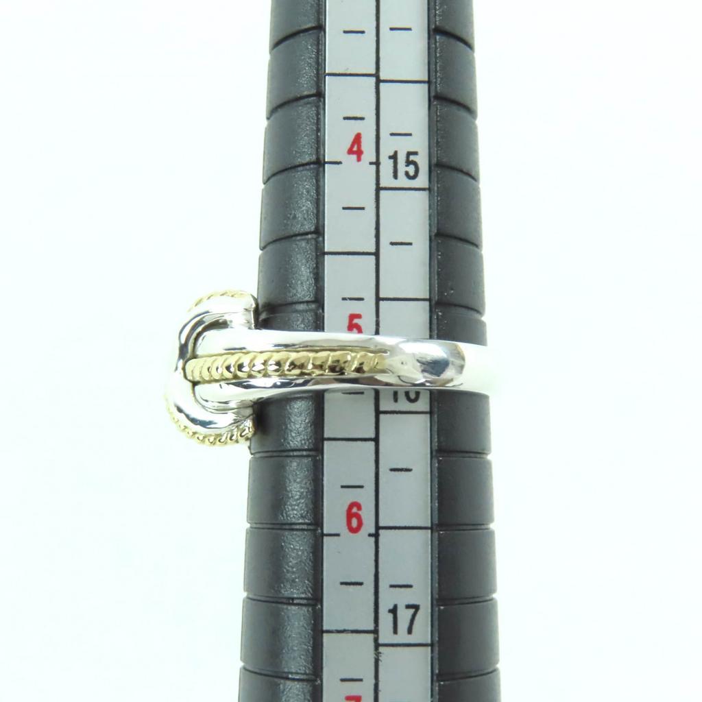 Excellent TIFFANY&Co. Ring Signature Cross Ring Silver SV925 Women Used