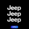 ARG3  3D Car Logo Decals for Jeep Grand Cherokee Wrangler JK Gladiator Compass Renegade Patriot Window Wiper Stickers Reflective Badge