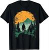 Туристическая футболка в ретро-стиле с принтом гор Мужская одежда Топы Camisas Streetwear Ropa Hombre