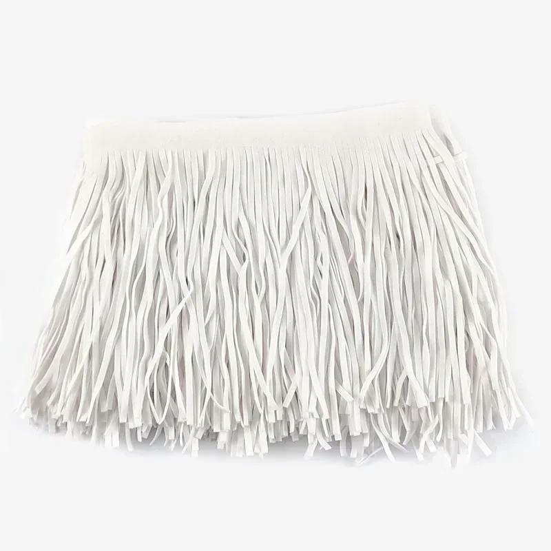 2 Метра Бахрома Лента 10-30см Кожа Замша Кисточка Кружево для Украшения Платьев Сумки Багажа Отделка Швейные Принадлежности