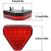 F1 Triangle Style Light Car Pilot Stop Safety Lights Sporty Rear Third Brake Light Auto Tail Warning Brake Signal Lamp 12V