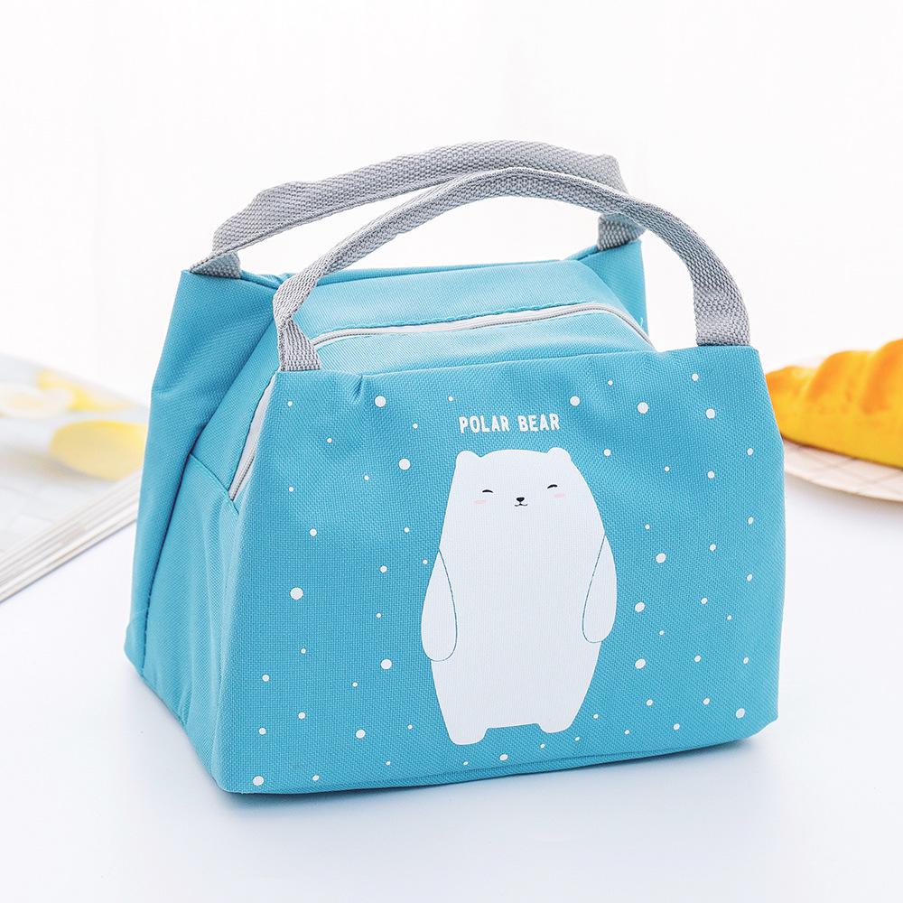 Cartoon Lunch Bag Portable Insulated Thermal Lunch Box Picnic Supplies Bags Milk Bottle for Women Girl Kids Children