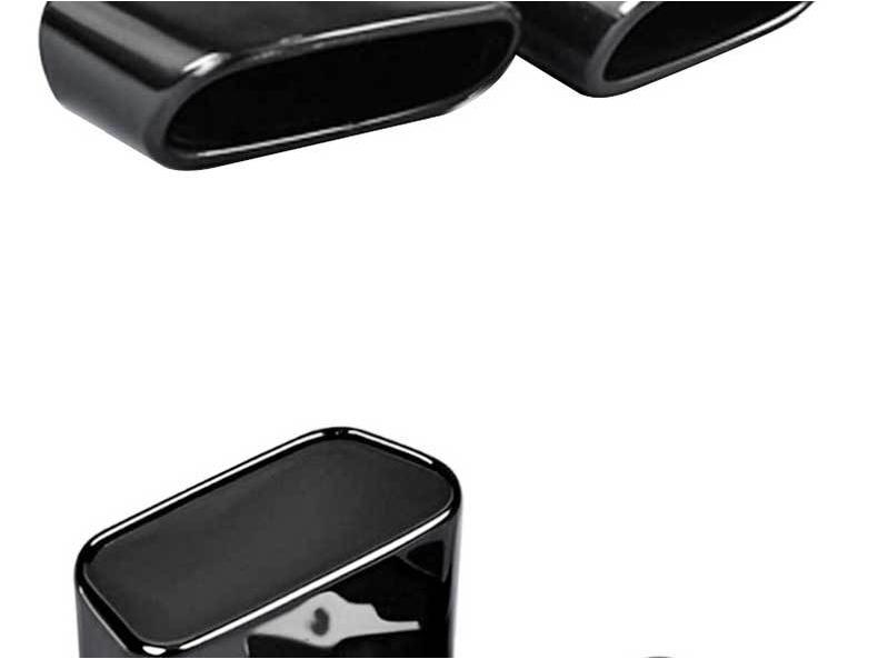 Автомобильная черная титановая выхлопная труба из нержавеющей стали с квадратным выходом для BMW