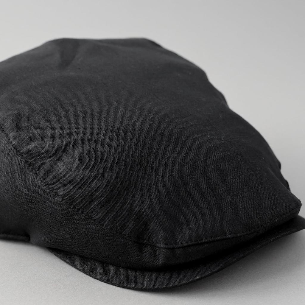 Reck Hatter Linen Hunting Sizes and Black Men's Cap, M, Spring, Summer, Autumn, RH-407,
