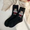 Cartoon Women's Socks Bear Wool Socks Soft Cotton Socks  Gifts
