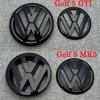 hijk1 Black Front Grille  Rear Trunk Emblems for VW Golf 5 MK5 GTI 2003 2004 2005 2006 2007 2008 2009 Accessories badge